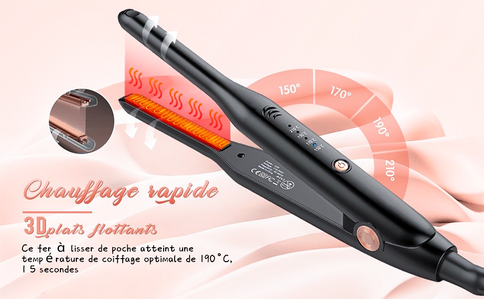 le fer à lisser électrique est un fer à lisser électrique puissant conçu pour être utilisé de différentes manières