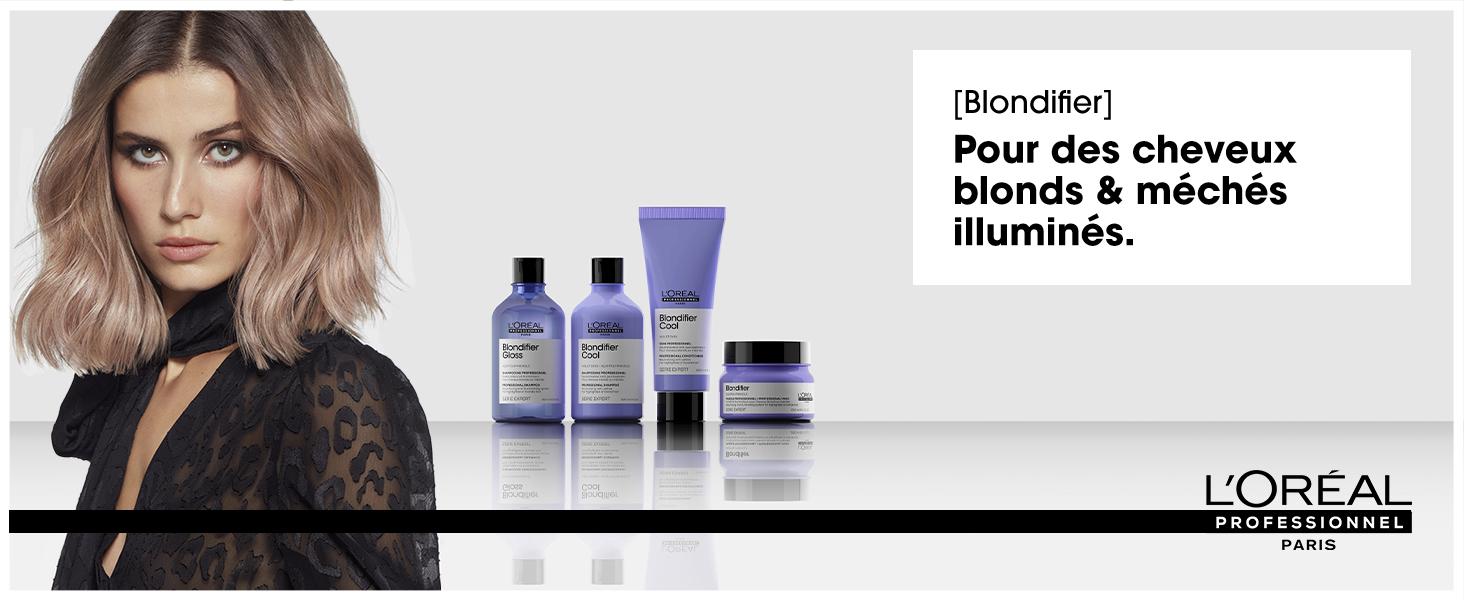 gamme blondifier l'oréal professionnel pour les cheveux blonds et méchés