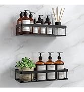 UUlioyer Lot de 2 étagères de douche sans perçage, étanches et inoxydables, pour salle de bain