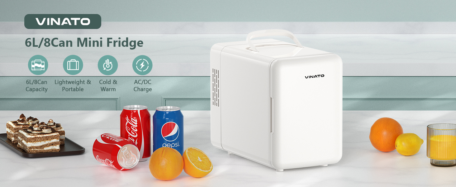 VINATO Mini Frigo 6L