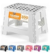 Utopia Home Tabouret Pliant 23 cm, Surface antidérapante Portable pour Enfants et Adultes, Pliabl...