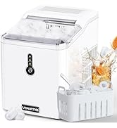 VINATO Machine a Glacons, Machine à Glacons Petite, 9 Glaçons en Seulement 6 Minutes, Fonctionnem...