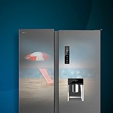 réfrigérateur américain SBS réfrigérateur 2 portes side by side 177 cm 559 litres basse consommation No frost