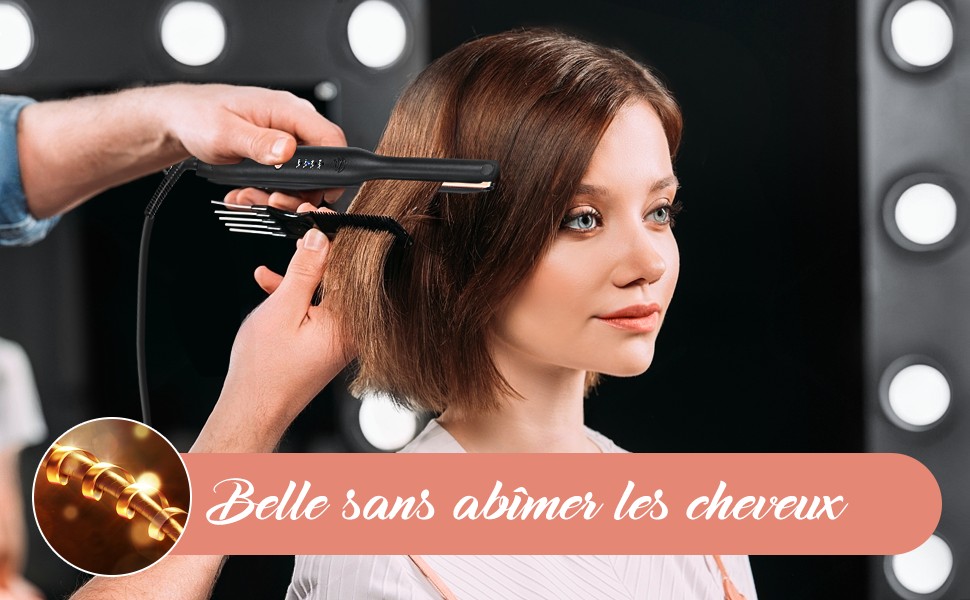 une personne se fait couper les cheveux par une femme.