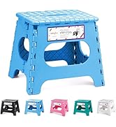 HOUSE DAY Tabouret Pliant de 28cm, Tabouret léger, Solide et sûr, s'ouvre Facilement avec Un Raba...