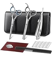 Ciseaux de Coiffure Set Ciseaux Coiffure en Acier Inoxydable de 6 Pouces