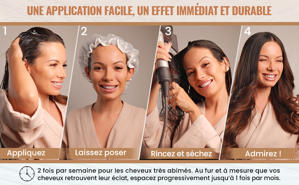 la meilleure façon d'appliquer le soin des cheveux