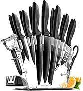 Home Hero Ensemble de Couteaux de Cuisine Inox - Set Couteau Cuisine Professionnelle du Chef - 17...