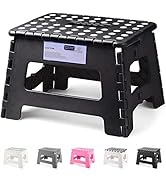 HOUSE DAY Tabouret Pliant et Portable pour Enfants et Adultes, Petit Marchepied Pliable Plastique...