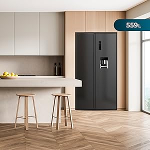 réfrigérateur américain SBS réfrigérateur 2 portes side by side 177 cm 559 litres basse consommation No frost