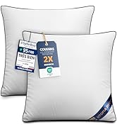 Utopia Bedding Coussin 40x40 cm Lot de 2, Coussins de Garnissage, Canapé Oreillers, Rembourrage C...