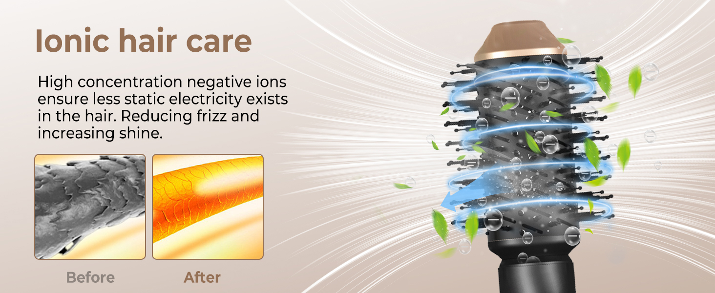 brosse à sèche-cheveux 6 en 1