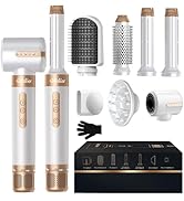 UKLISS Sèche Cheveux & Air Styler Pro, Airbrush 7 en 1 avec 1400W Seche Cheveux Professionnel, Bo...