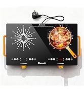 Plaque de cuisson vitrocéramique 2 plaques avec prise indépendante Disavir, plaque de cuisson 56 cm avec 2 zones