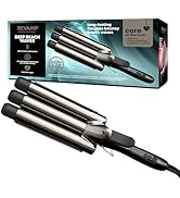 REVAMP Deep Waver – boucleur à cheveux wavy avec triple barillet en céramique Progloss, fer à bou...