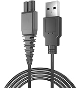 Jack & Rose Câble de charge pour tondeuse à cheveux, 1 pièce, compatible avec tondeuse à cheveux,...