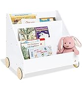 PINOLINO Étagère Lasse - Bibliothèque Enfant 3 Compartiments, Bibliothèque Blanche pour Enfants pour Chambre d'Enfant, K...