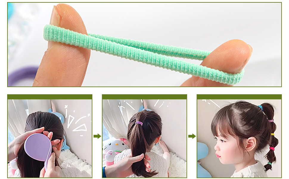 Les cheveux d'un enfant sont noués.