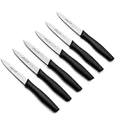 Arcos Lot de 6 couteaux à éplucher avec lame de 100 mm en acier inoxydable et manche en polypropylène
