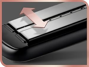 plaque larges plaques lissage larges, lisseur vapeur, vapeur, ST595E, BaByliss