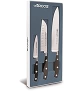 Arcos Série Riviera Jeu de couteaux de cuisine, lame en acier inoxydable forgé nitrum, manche en po...