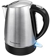 KitchenBoss Bouilloire Électrique:Bouilloire Inox 1,7 L, Bouilloire Electrique Inox avec Filtre A...
