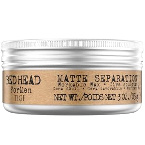 tigi bed head bedhead for men matte separation coiffante homme fixation forte texturecheveux pate
