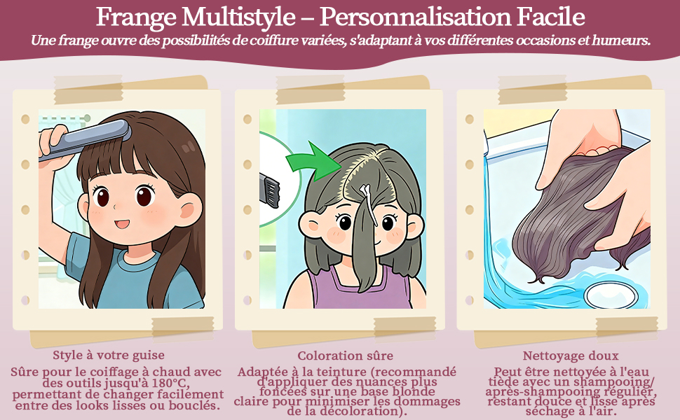 Le texte indique « Prange Multistyle - Personnalisation facile ». Série de panneaux d'illustration de style anime présentant les options de personnalisation des personnages.