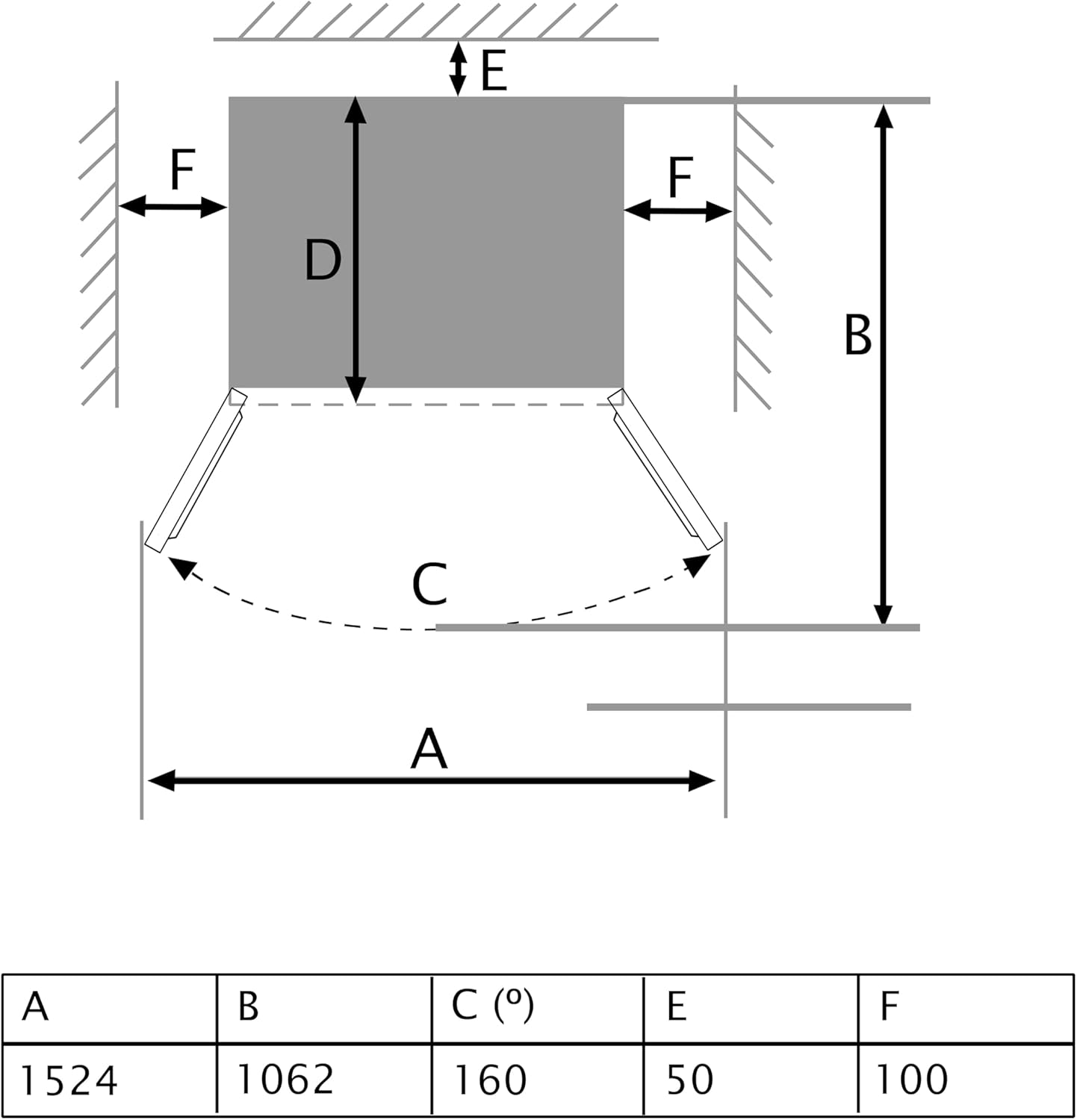 Cecotec - Bolero CoolMarket série - 562L, No Frost, classe E, fonctions rapides SBS 562 Dark E