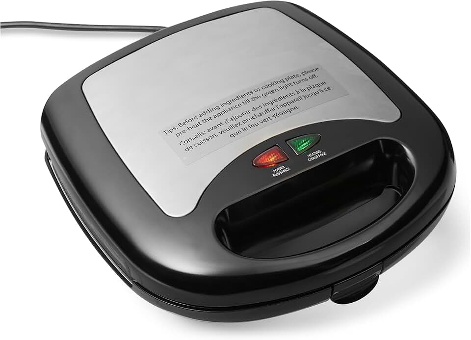 mx-dealz Basics - Appareil 3 en 1 - plaques amovibles - 700W, noir