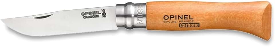 Opinel - couteau n°8 - lame 8,5 cm - acier carbone, manche bois