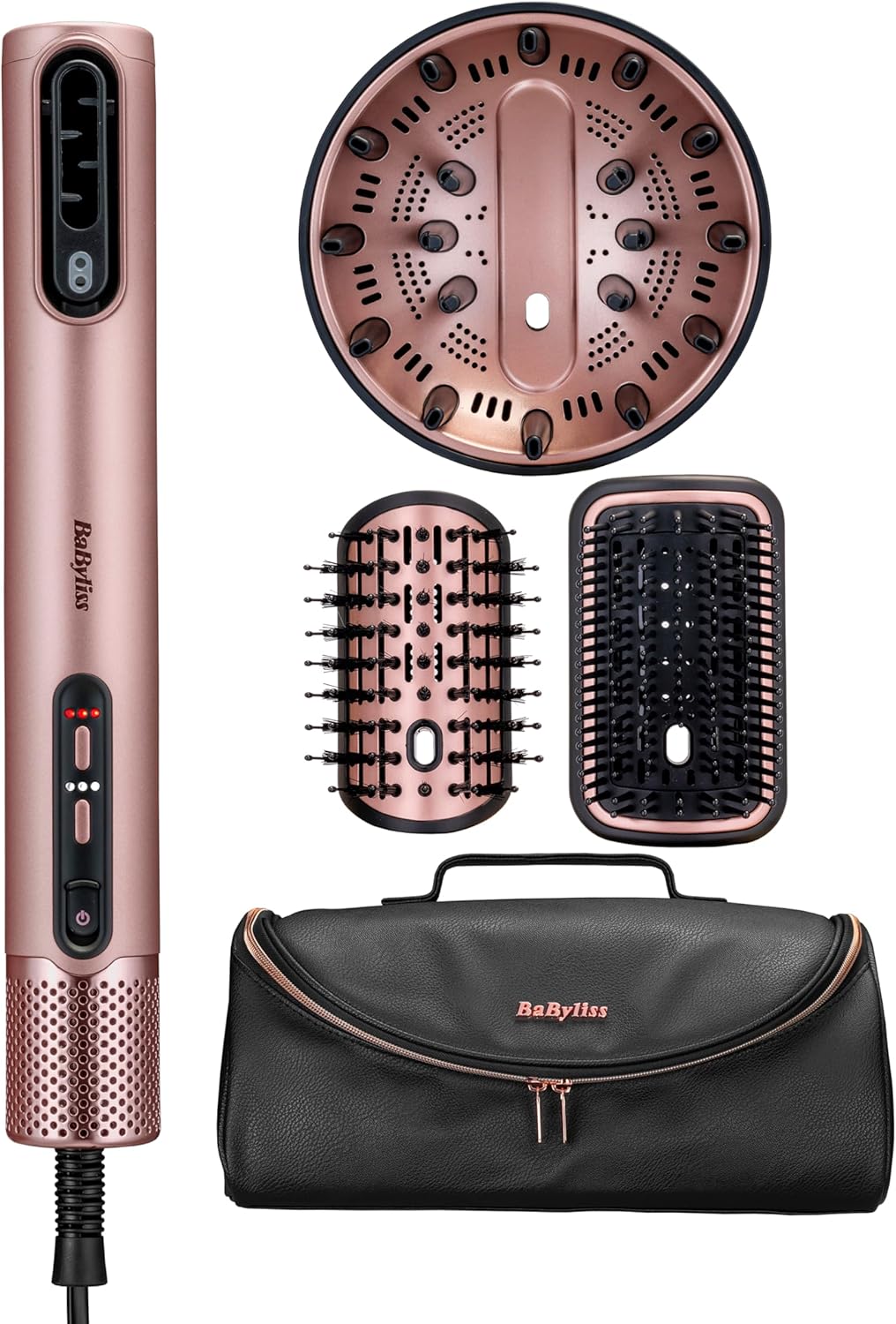BaByliss - Air Wand - styler 4-en-1, ionique, diffuseur, vanity - AS6556E