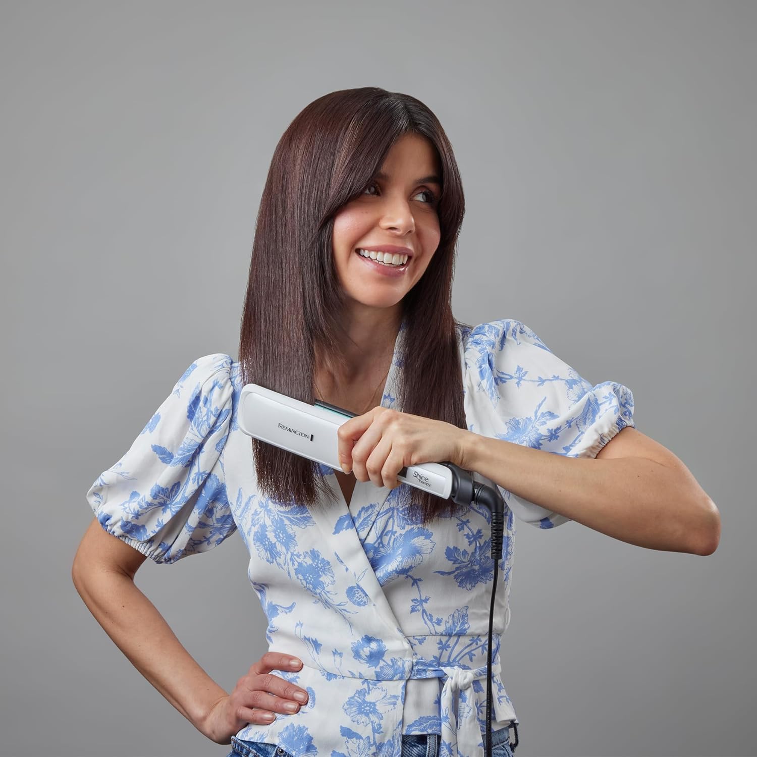 Remington - Lisseur Shine Therapy - plaques larges - céramique, soin argan & vitamine E, LCD, 150-230°C, S8550