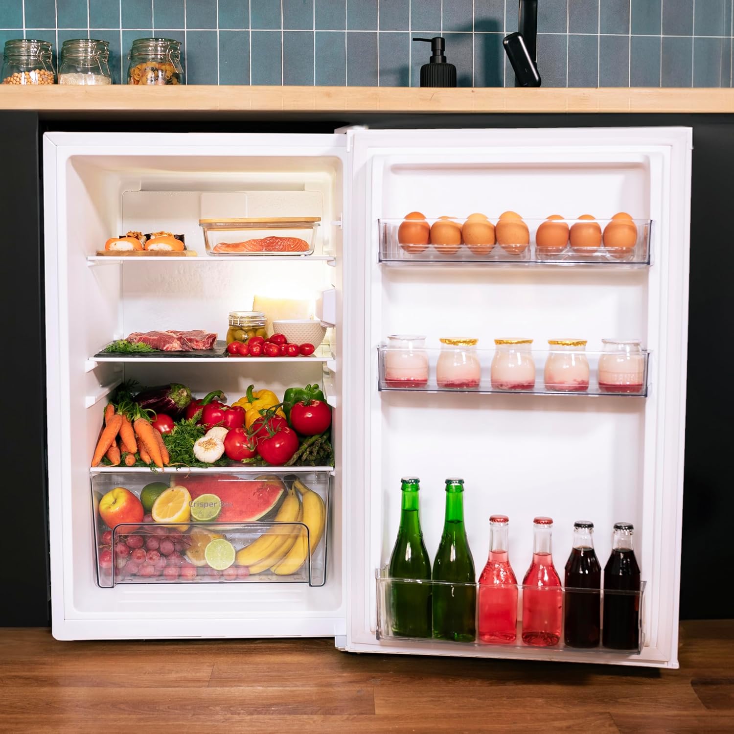 Cecotec - Bolero CoolMarket TT - compact, 114L, LED, porte réversible, TT114L