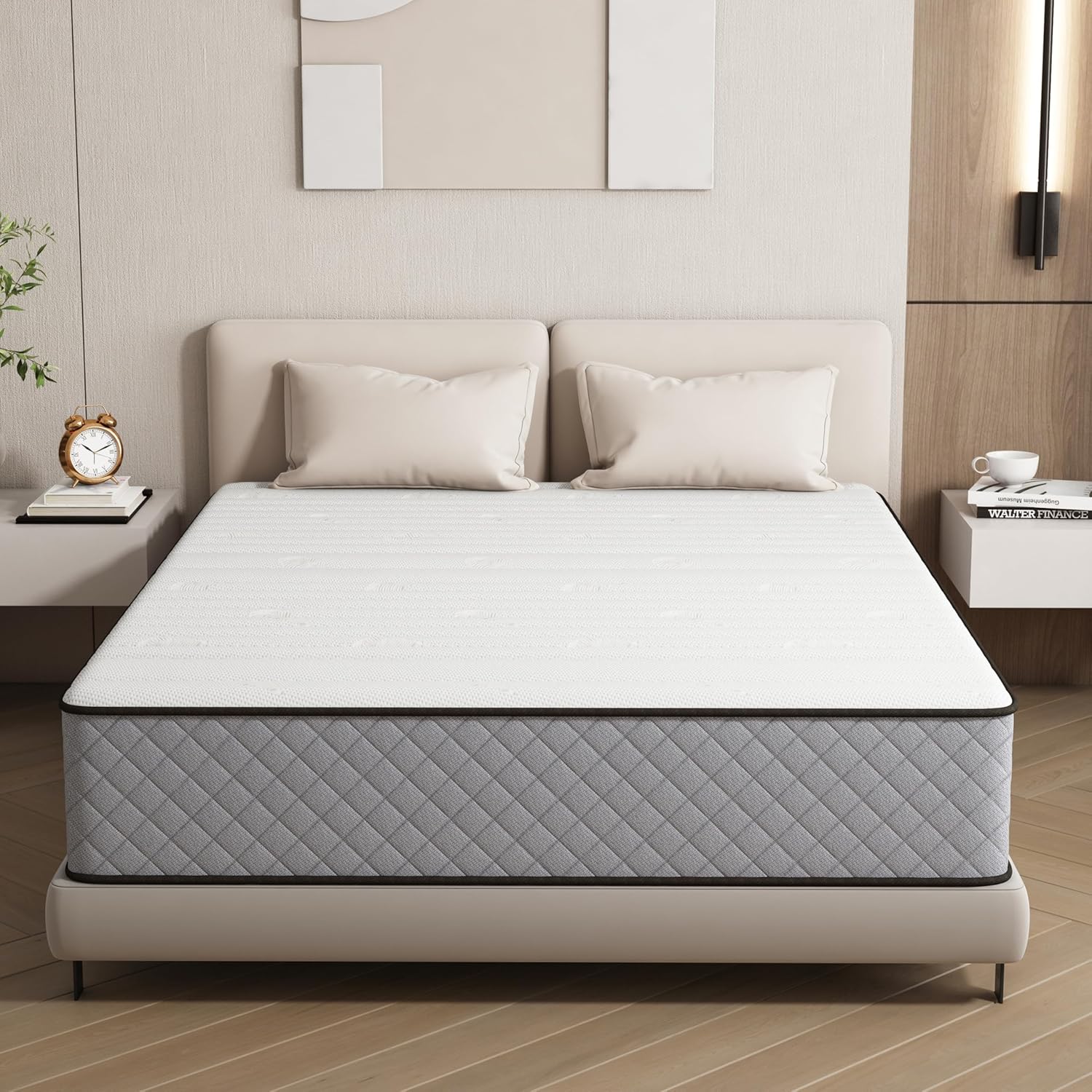 Matelas - ergonomique, ressorts, mémoire de forme, 80x190cm, H3, Oeko-Tex