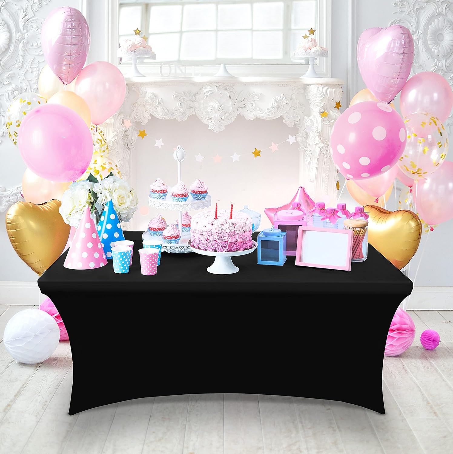 Utopia Kitchen - nappe extensible 183 cm - polyester spandex, lavable, lot de 2