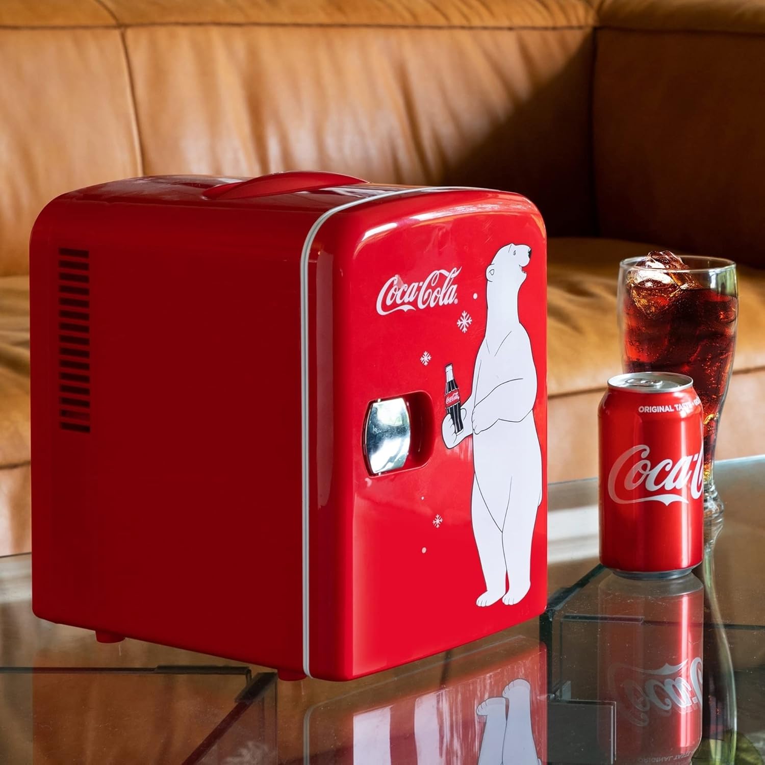 Coca-Cola - Mini Frigo 4L - compact, portable, 6 canettes, rouge
