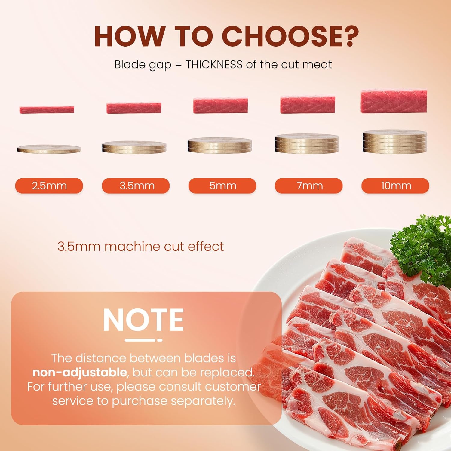 NEWTRY - trancheuse à viande 3,5 mm, 550W, 160kg/h, restaurants