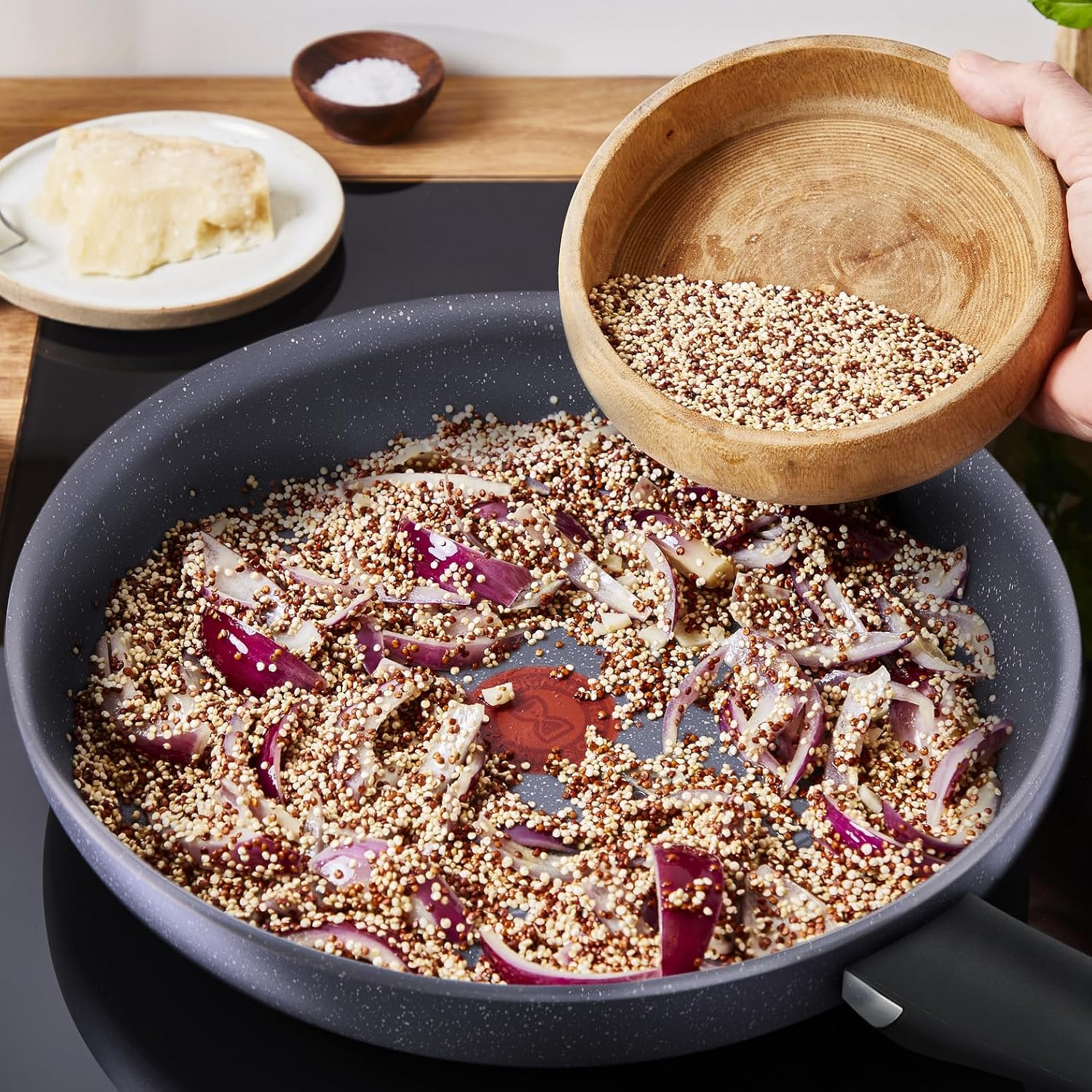 Tefal - Ingenio Natural Force - 28 cm - induction, antiadhésif, empilable, lave-vaisselle, L3960602