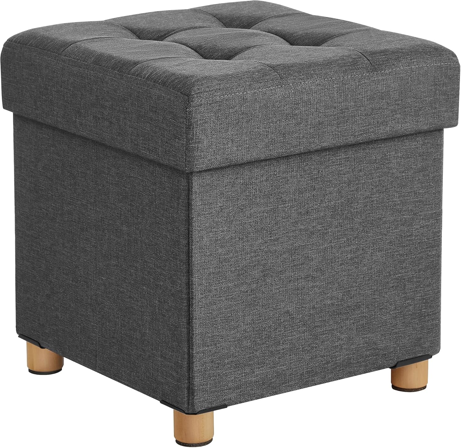 SONGMICS - tabouret pliable 38x38x40cm, rangement, 300kg - LSF14GYZ