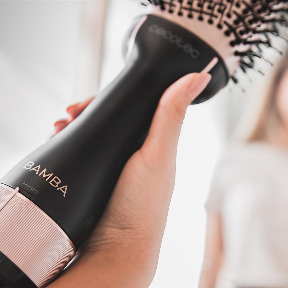 Cecotec - Bamba CeramicCare Unique - sèche-cheveux 2 en 1, 1200W, céramique, 2 vitesses, 3 températures, air froid