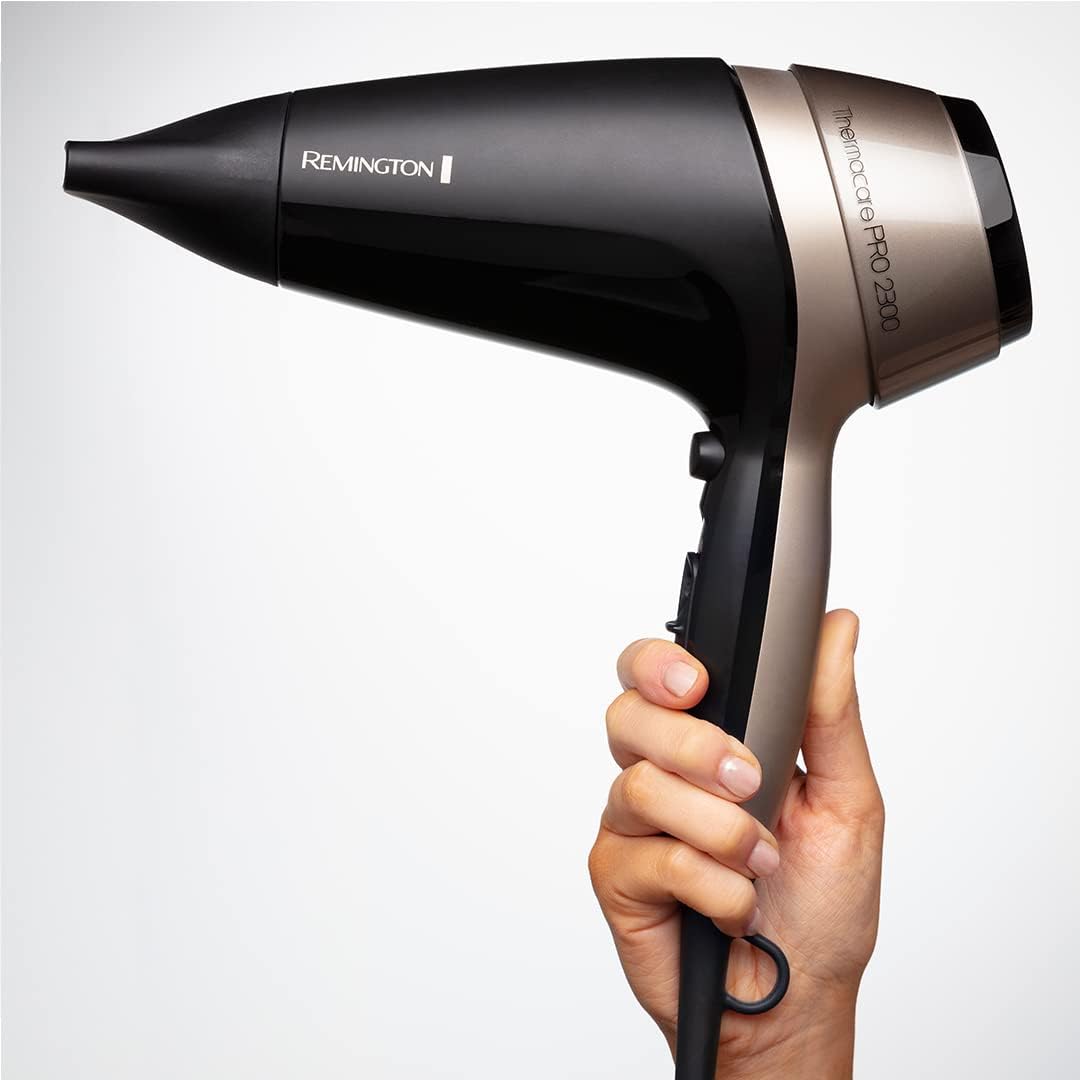 Remington - Thermacare PRO sèche-cheveux 2100W, ionique, 3 températures, 2 vitesses, diffuseur - D5715