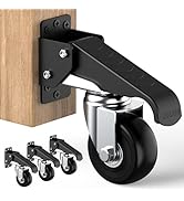 HOLKIE Roulettes amovibles Roulettes robustes avec fonction de déplacement et de retrait d'une ch...