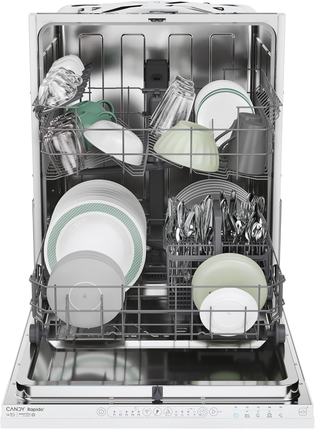 Candy - lave-vaisselle série CI3E7L0W2 - 60 cm - éco, silencieux, CI3E7L0W2
