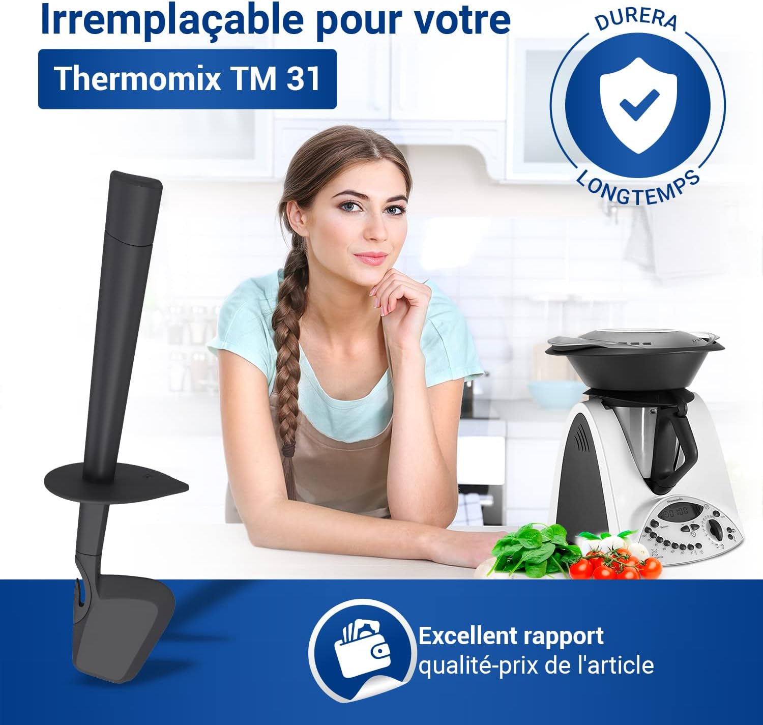 Vioks - Spatule rotative pour Thermomix TM31/TM5 - Accessoire cuisine - TM31/TM5