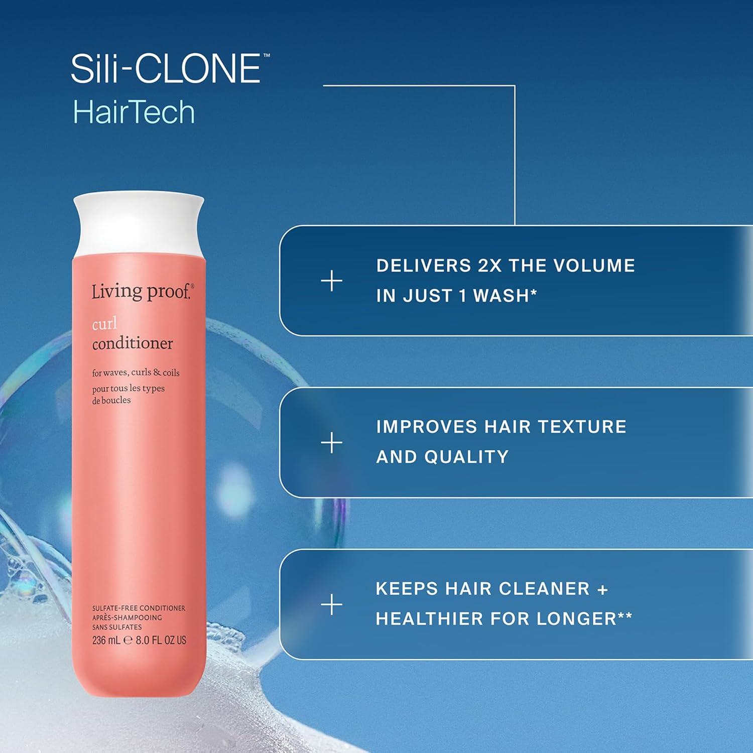 Living Proof - Curl Conditioner 60ml - hydratant, anti-frisottis, cheveux bouclés