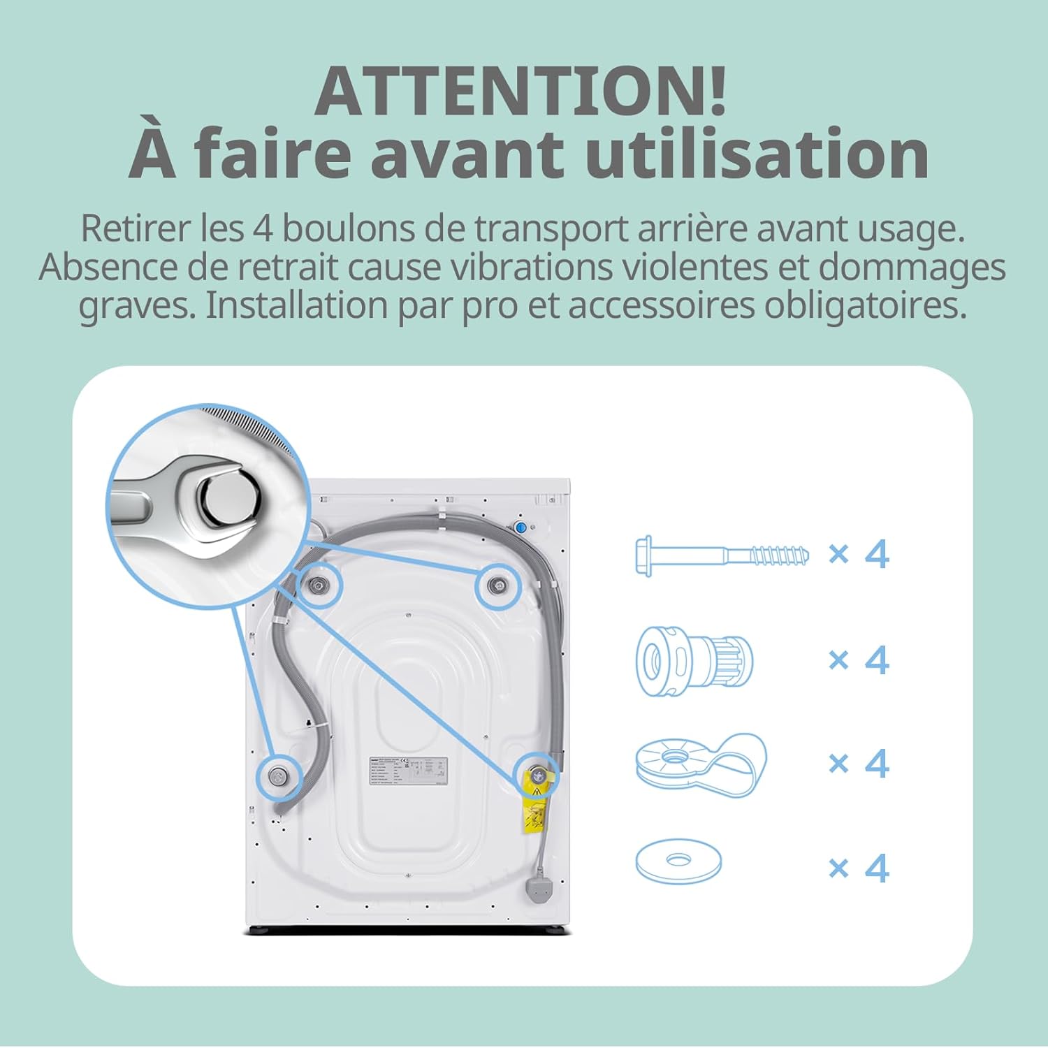 Comfee - lave-linge frontal 9kg, classe A, 1400trs, 15 programmes, CFE12EW90/W