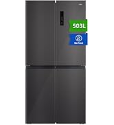 CHiQ CCD503NEIBE Réfrigérateur américain à porte croisée, 503 L, compresseur à inverter, total à...