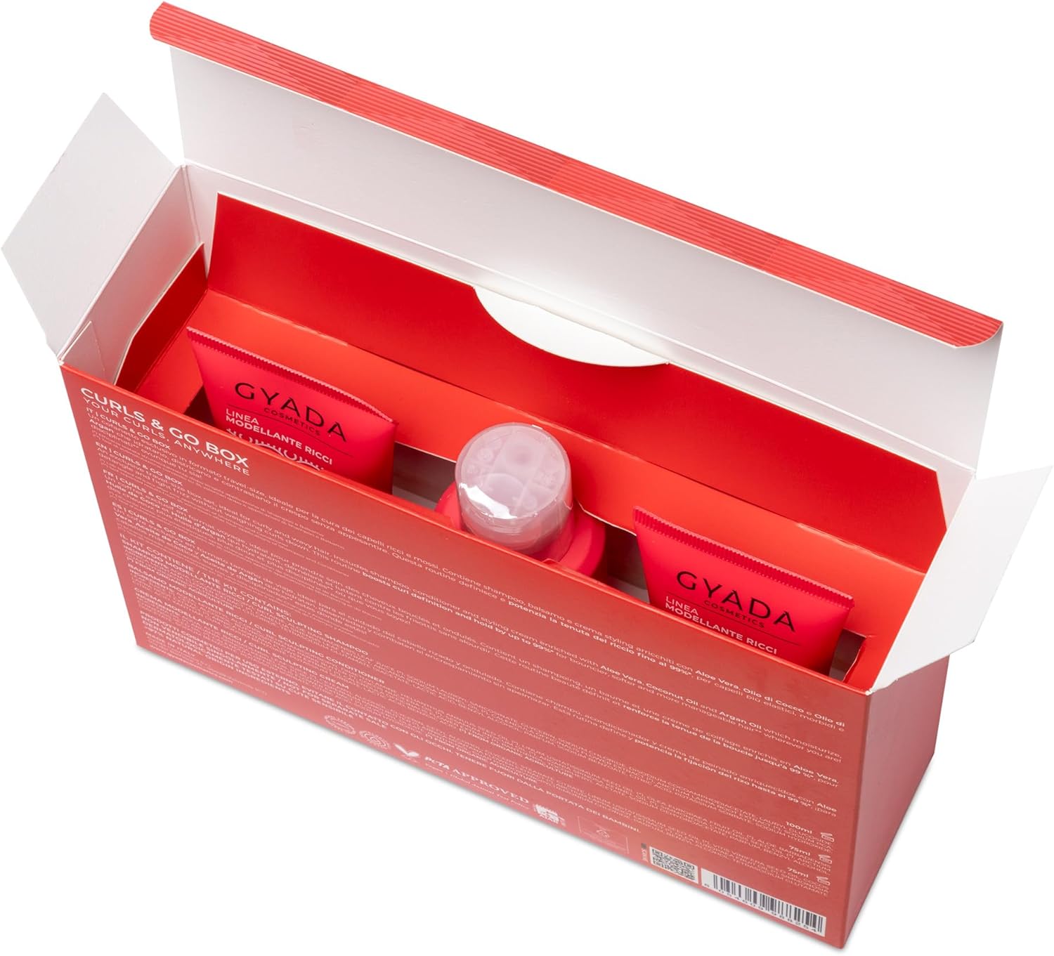 GYADA COSMETICS - Curls & Go Box - 100ml+75ml+75ml - coffret boucles, shampoing, après-shampoing, crème remodelante