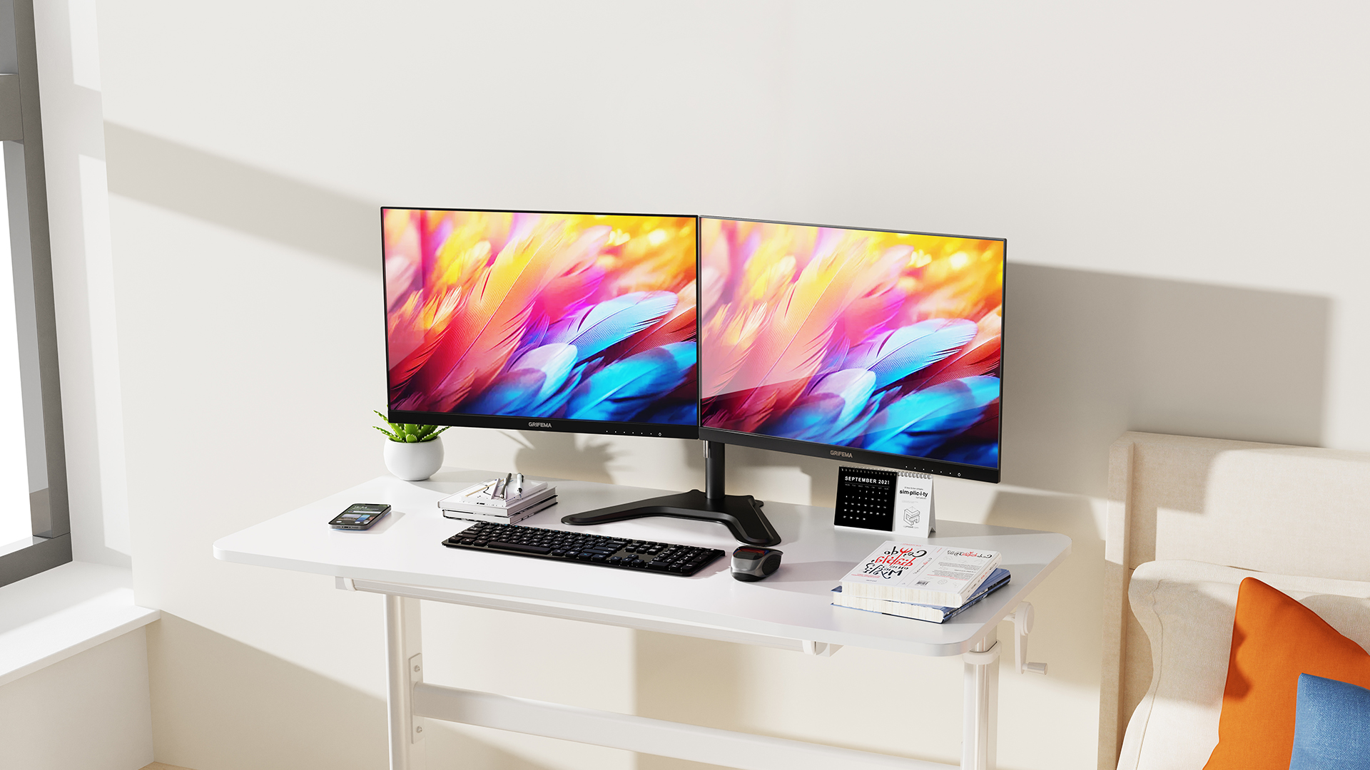 GRIFEMA Support Ecran PC 2 Ecran